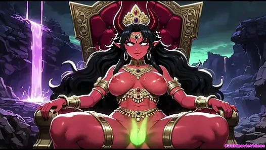 Демон-королева хочет возбужденную, Ai анимация