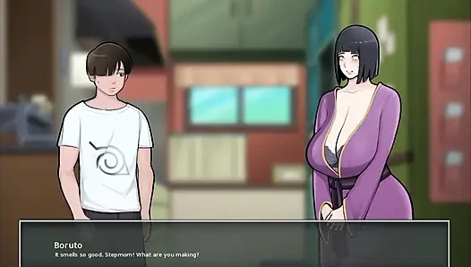 Konoha MILFs Part 36 - My Stepmother Hinata Gives Me a Handjob While I Suck on Her Big Tits - by Eroticgamesnc