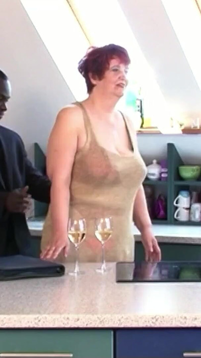 German Busty Mature Granny Seduced Black Guy To Fuck | Clip 1
