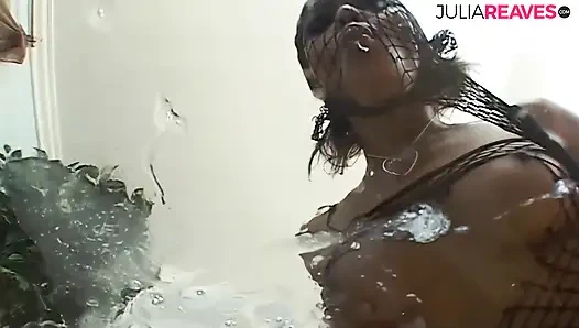 Dewi seks hitam sange mendapat anal kasar di sofa