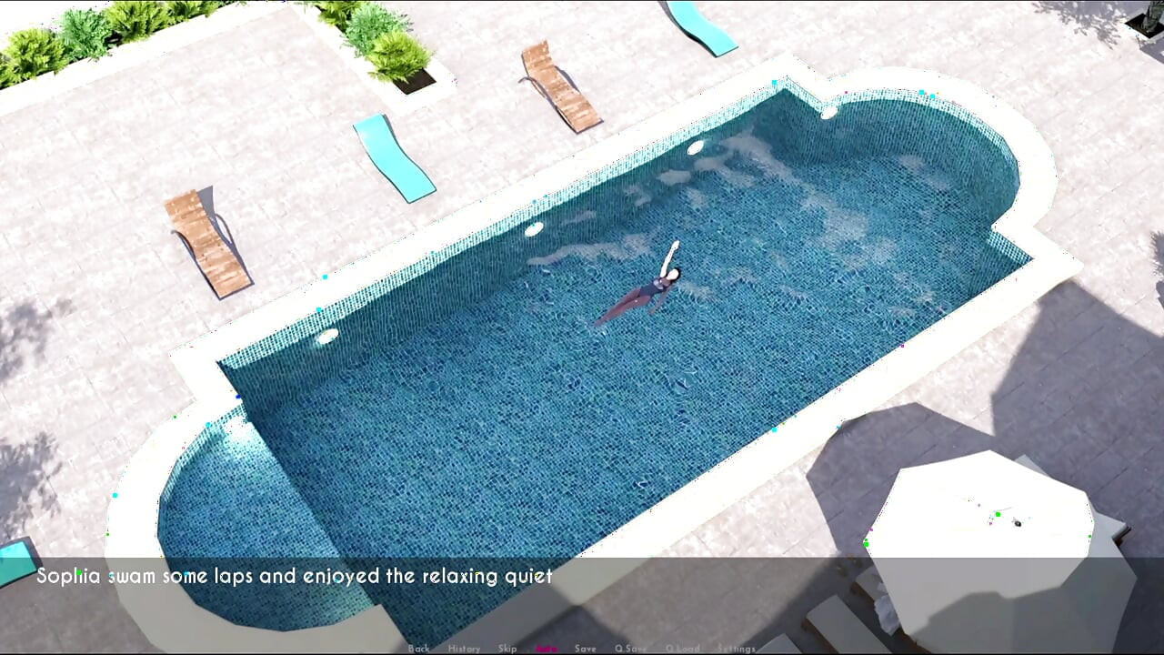Den 3 - Zdarma - část 3 - Ellie a Sophia měli nádherný čas u bazénu