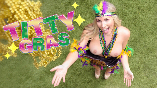 Milf Bombshell Bunny Madison celebra a Mardi Gras con hardcore doggystyle con su joven novio - Mylf