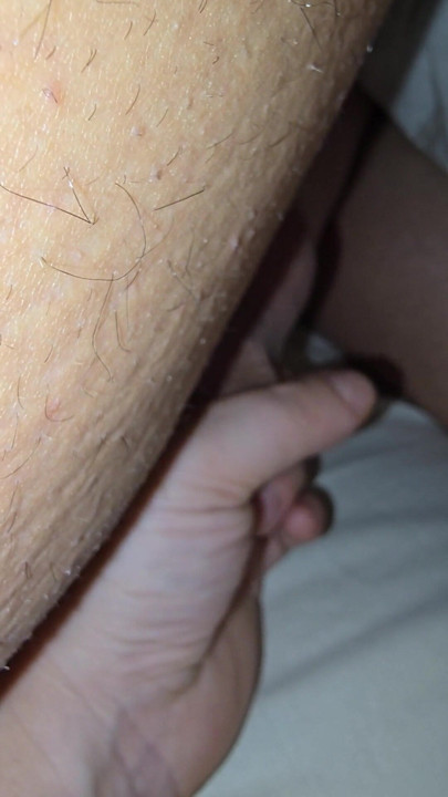 Step mom hand milking step son balls under blanket without shame | Clip 1