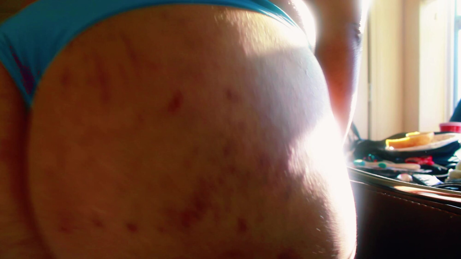 Baby Blue Undies Big Butt
