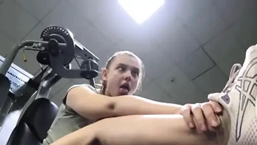 Passionate sex with a stranger after training