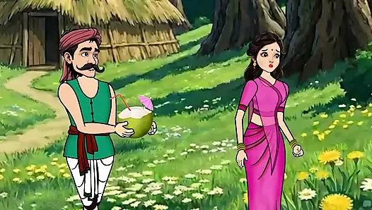 Both Anjali and Coconut Wala have sex with big cocks in their bedroom.