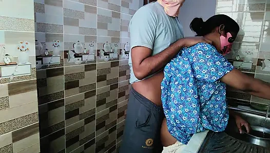 My husband can't wait for a moment to fuck my tight pussy__Desi kitchen fuck xxx