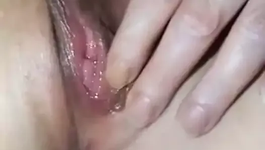 Up close beautiful wet pussy play big clit milf