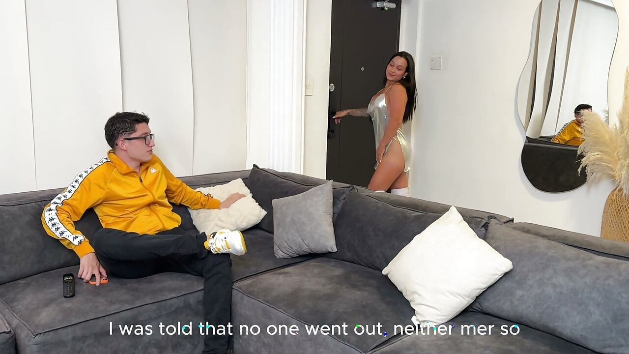I suck it but don't tell our parents! My stepsister gives me her pink pussy in exchange for my silence!