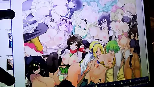 Cum haraç - büyük bir twinks içinde senran kagura kızlar bir sürü