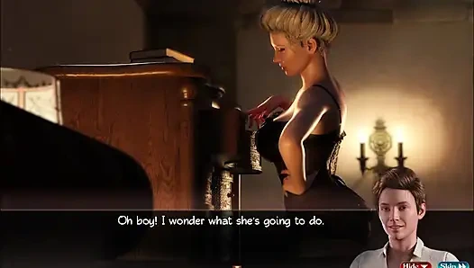 Arabic women wear lingree sharing bed with stepson