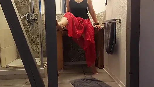 Selena'nın güzel pozu ve erotik zevki