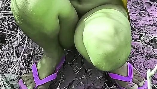 India deshi village girl outdoor pussy fingering