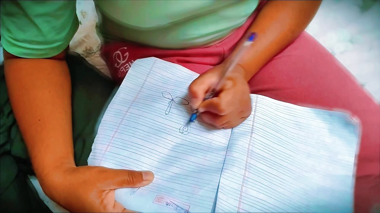 village girl gose to tution but is punished by the teacher for not completing her homework, and Fuck her tight pussy by teacher,