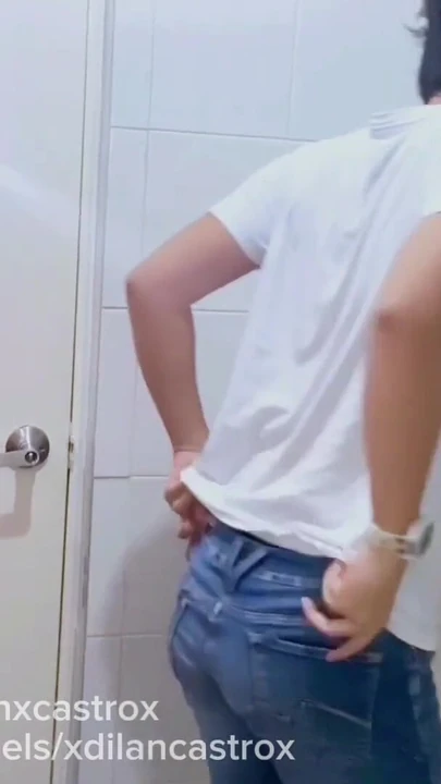 Emotional moment from "Cruising straight footballer fucks bareback young gay man takes off his condom in bathroom and cums"