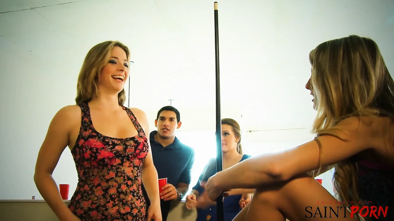 Sierra Miller Fucks Around and Plays with Her Tits as Some People Watch