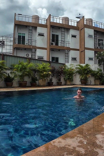 Sfw Playing About in Our Swimming Pool
