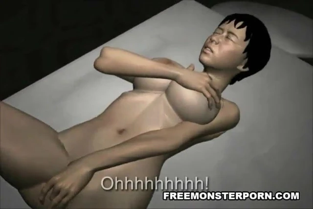 3D Lesbian Masturbating and Making Out