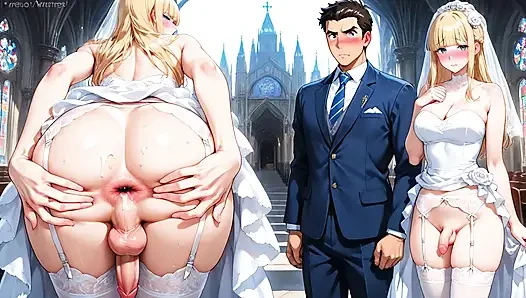 Baştan çıkarıcı sarışın femboy gelin sevimli göt deliğini aç - hentai yaoi animasyonu.