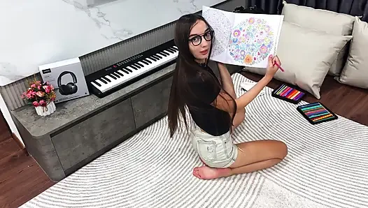 Art of Seduction: Coloring necken &unordentliches socken solo