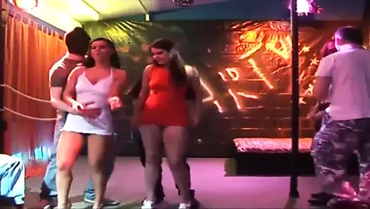 Wild Club Babes Finger Fucked in Steamy Orgy Action