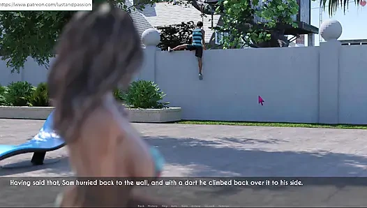 AWAM - Sam massage lotion on Sophia back