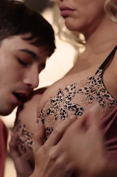 Mommy's Boy - Busty Blonde MILF Caitlin Bell Comforts Virgin Stepson During Breakup