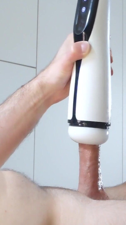 Thrilling moment from "Autoblow male sextoy Sohimi, Strong Sucking & Vibrating Male Heating Masturbator."