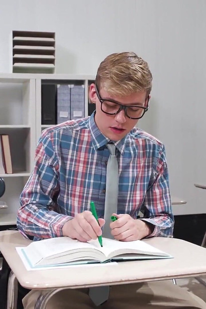Heteroflexible - Nerdy Twink Jack Bailey Gets Rough Gangbanged by the Football Team