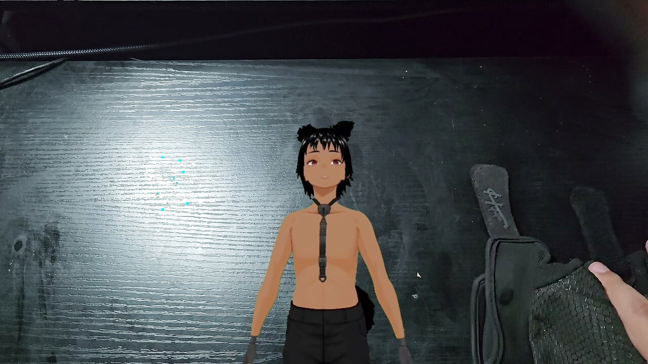 Using a pocket pussy that looks a mouth!