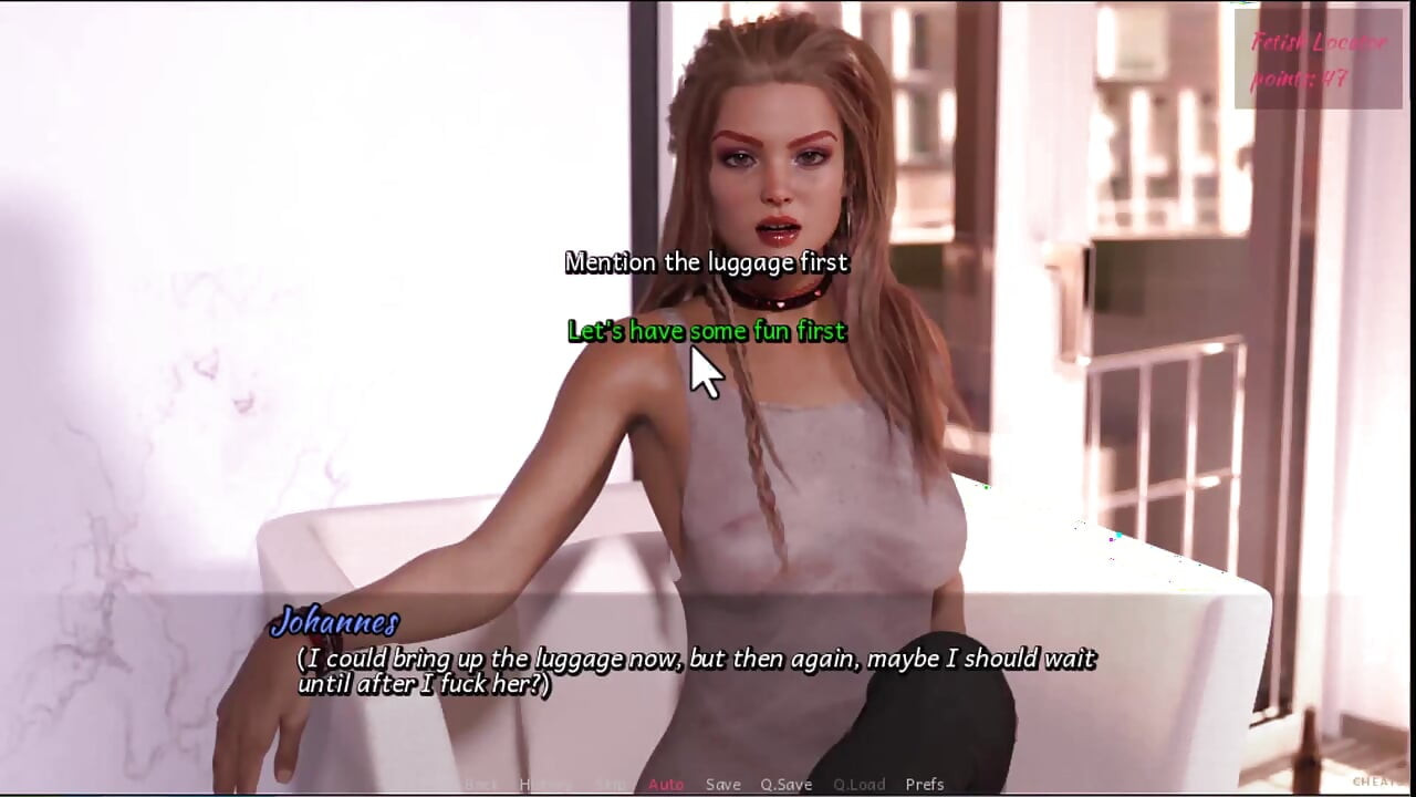 Fetish locator #10 - Johannes dressed as a crook and fucked Ju, Johannes played with Squizzle's pussy in the shower