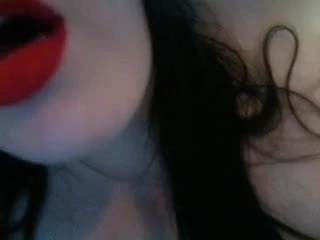 Red lips masturbating