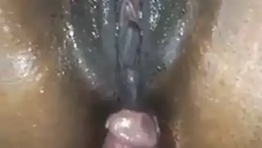 Pussy so wet she want it in her ass