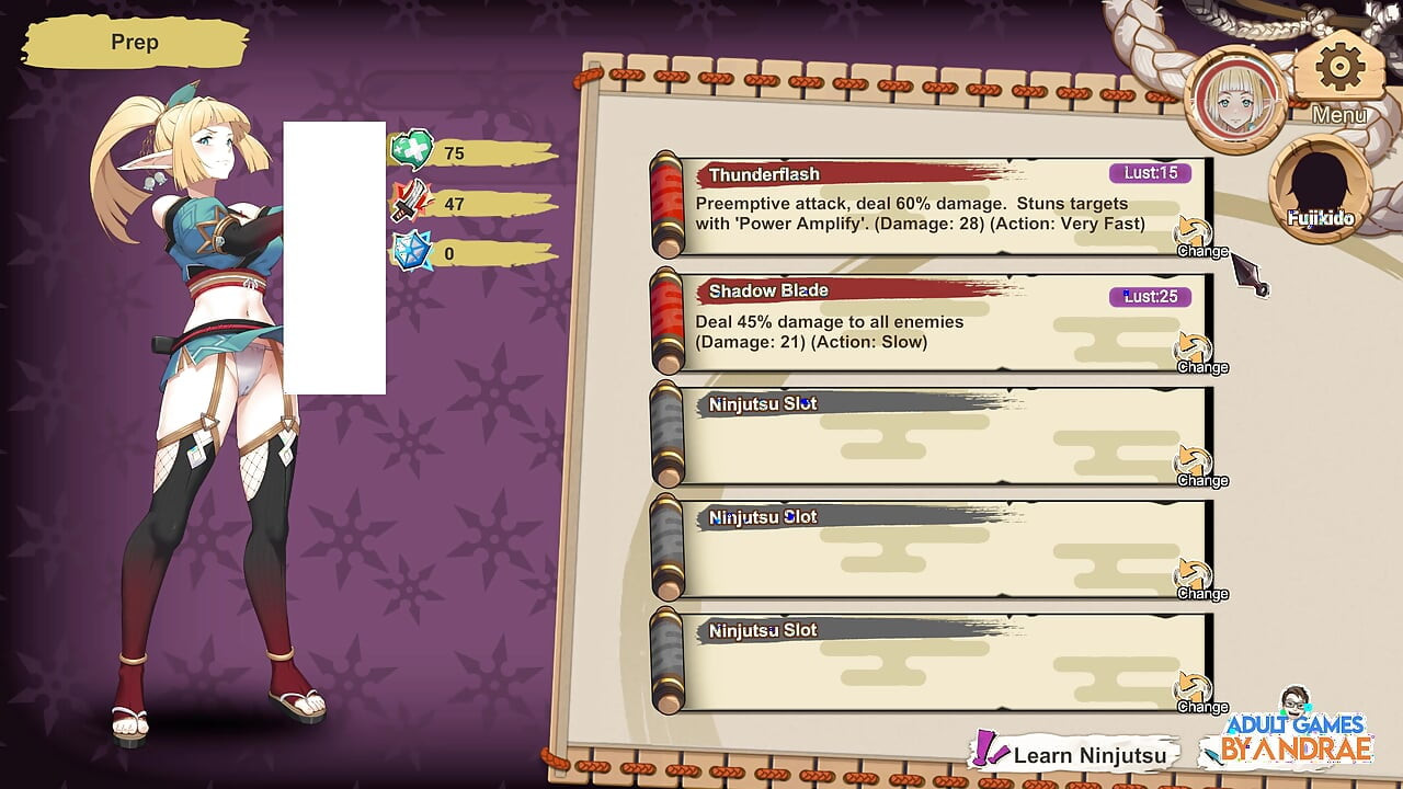 Fugi, Elven Ninja! Joc 3D partea 2 - Începe antrenamentul și explorarea lui Lizet