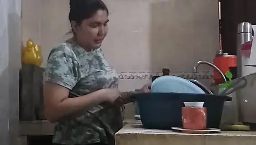 In the Kitchen with My Employee Fucking