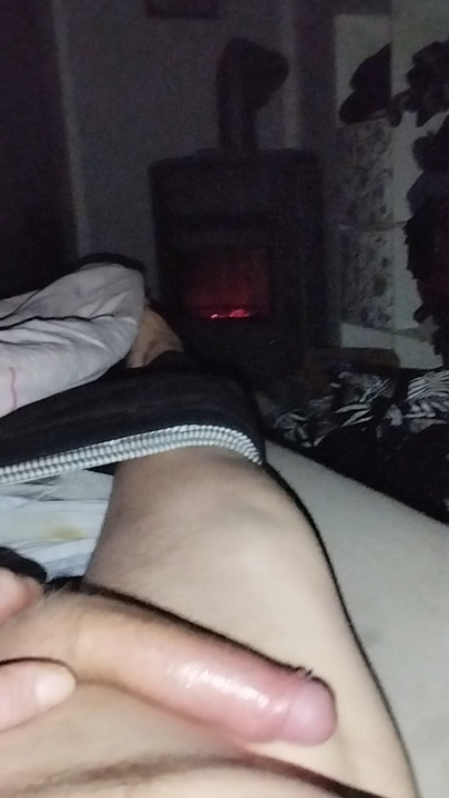 Young German masturbates his uncircumcised cock