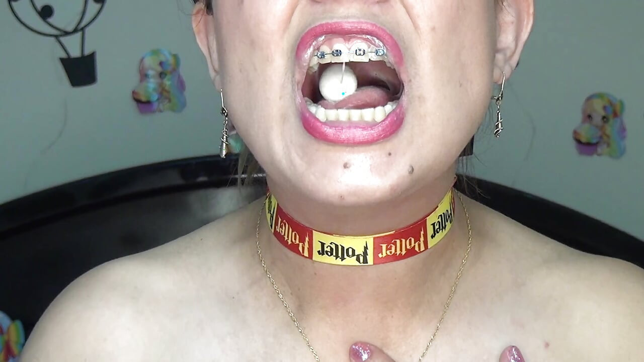 Swallowing Huge Almonds Nonstop!!!