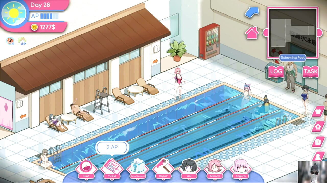 EP-5"LIFEGUARD HOLIC GAMEPLAY!NTR! HENTAI GAME! I fuck my employee and her bestfriend!