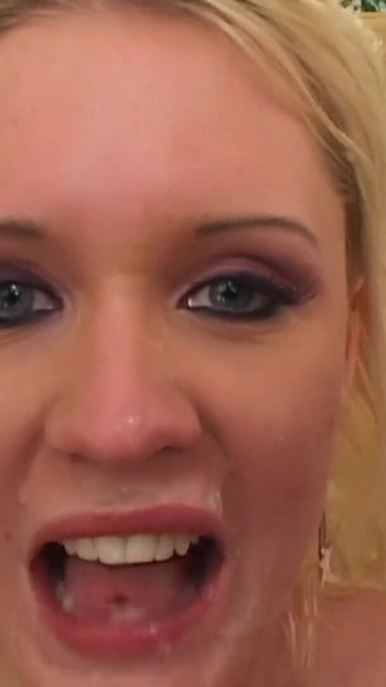 Iconic moment from "Hot blonde teen has a hardcore threesome with 2 hard cocks"