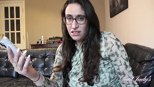 Auntjudys - Your Busty Landlady Ms. Kitty Kat Catches You Watching MILF ...