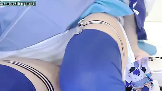 Momen cosplay bikin cowok pendatang baru malu-malu ini sama cowok sange ini