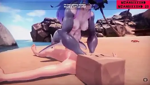 Getting Shark-lady Pregnant With My Big White Cock!