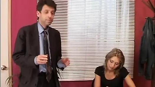 Young Secretary Has an Anal Orgasm with a Big Cock Inside