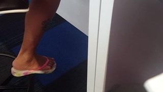 College Girl Teasing Devon In Flops Part 1