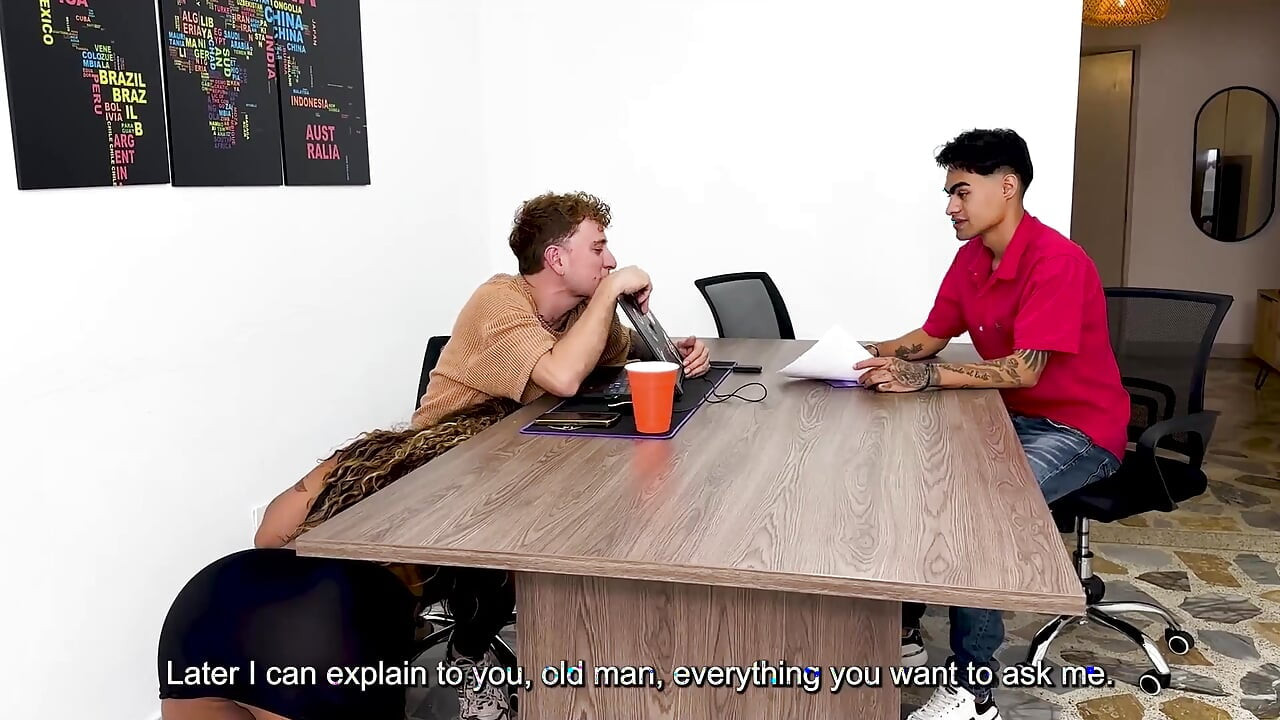 A Hot, Ebony Latina Gets Fucked Hard by Her Mediocre Employee When They're Alone in the Office