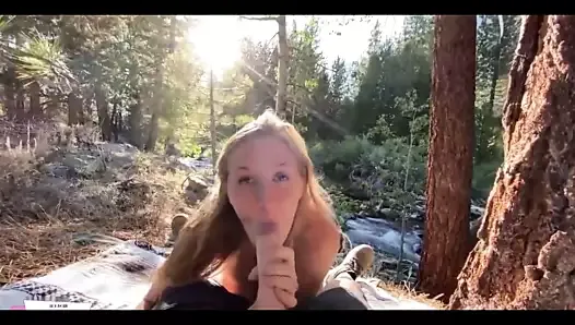Outdoor Hard Fuck in the Forest