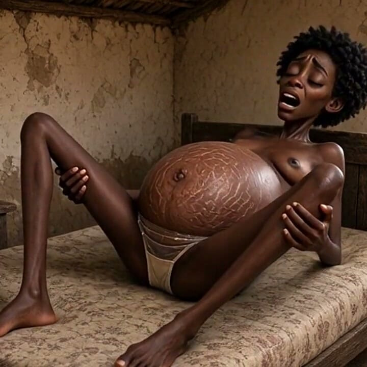 Poor 9-month Pregnant Woman Cums Uncontrollably and Craves a Cock in Her Loose Pussy