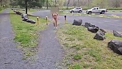 Walking naked on the trail