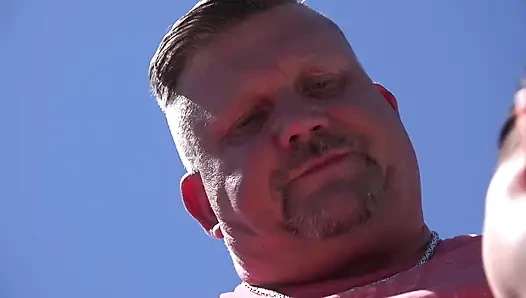 German whore fucking under the sun by the pool