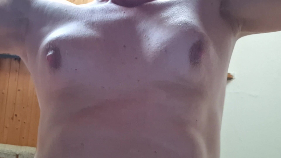 Naked fat sissy wiggles with the fat when fucking with the machine, because it makes the fat naked sissy horny